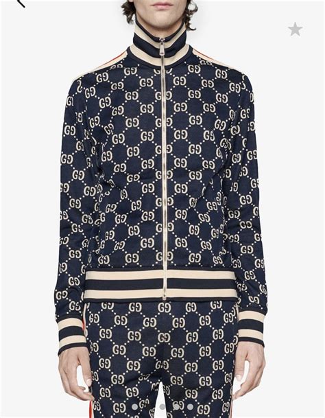 gucci track suit blue|gucci tracksuit for sale.